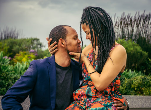 Portrait photography - Paparazzi style engagement shoot at Cavalli estate