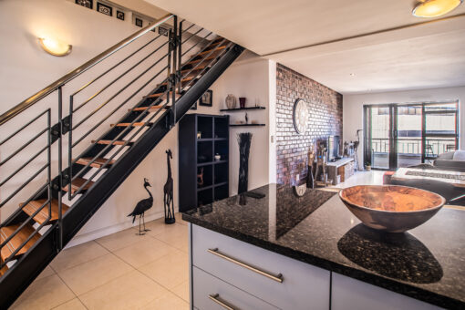 Commercial photography - interior spaces of a Modern lounge with loft