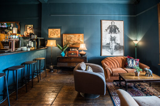 Commercial photography - A Touch of Madness Lounge area interior photography