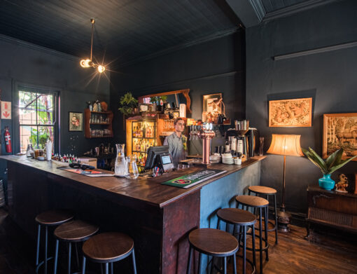 Commercial photography - A Touch of Madness bar area interior photography