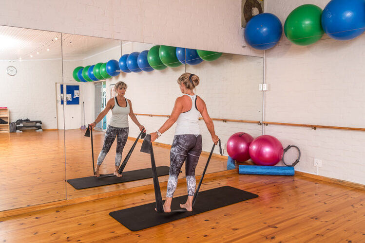 Commercial photography with Esti Teale at her Pilates Studio in Langebaan